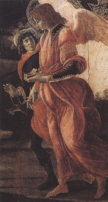 Sandro Botticelli Trinity with Mary Magdalene,St john the Baptist,Tobias  and the Angel (mk36) China oil painting art